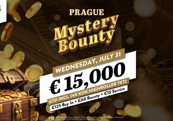 Hilton: Středeční Mystery Bounty i víkendové Czech Poker Masters €400K GTD