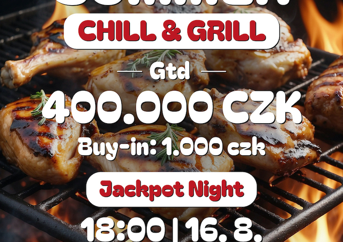 RS Kladno: Poker o 400K jen za 1K s grilováním v Oáze už tento pátek!