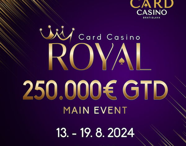 V Card Casinu Bratislava startuje další ROYAL! Hrát se bude o €250.000 GTD!