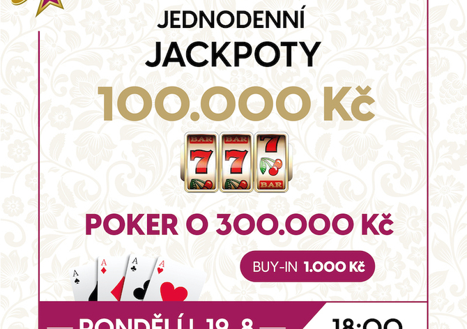 RS Plzeň Plaza: Pondělní Jackpot Night nabídne poker o 300.000 Kč!