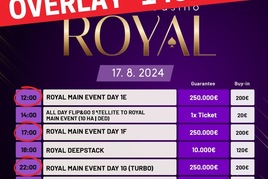 Card Casino Royal €250K GTD: Před sobotními flighty je aktuálně €140K overlay!