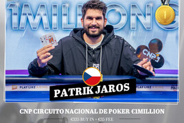 CNP €1M GTD: Triumf bez dealu a skoro 4 miliony pro Patrika Jaroše!