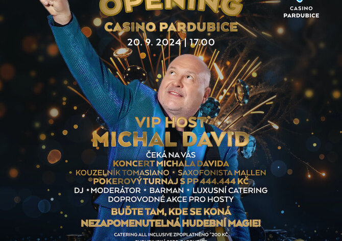 G4G Pardubice v září: Grand Opening s Michalem Davidem i další turnaje o statisíce!