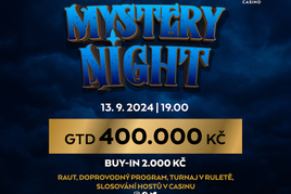 G4G Hodolany: V pátek Mystery Night za 2.000 Kč minimálně o 400.000 Kč!