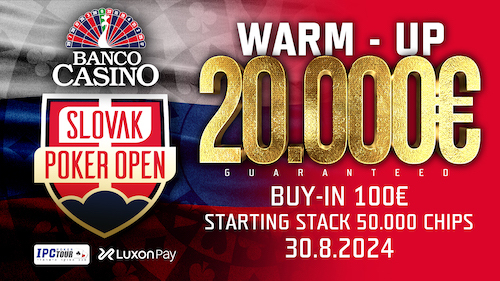 Třetí ročník Slovak Poker Open €300K GTD startuje už v pondělí