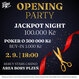 Rebuy Stars Casino Area Bory: V pondělí proběhne Opening Party společně s Jackpot Night