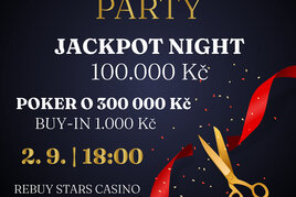 Rebuy Stars Casino Area Bory: V pondělí proběhne Opening Party společně s Jackpot Night
