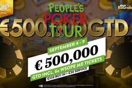 Rozvadov: People&#039;s Poker Tour garantují v Main Eventu €500K!