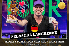 PPTour €500K GTD: Ve finále kraloval Němec Langrenko, Češi mimo FT