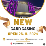 Nekonečná éra zábavy v novém! Bratislavské Card Casino se stěhuje do Šamorína!
