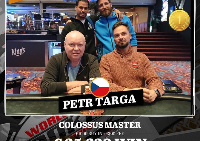 WSOPE: Petr Targa je šampionem Colossus Master eventu!