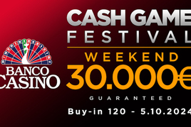 Banco Bratislava: Cash Game Festival přináší skvělou akci a streamovanou CG!