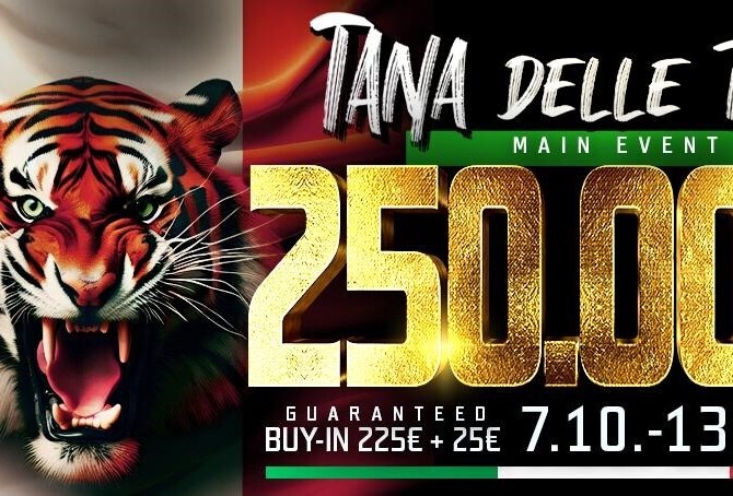 Banco Bratislava: Dnes startuje festival Tana delle Tigri s Main Eventem o €250K