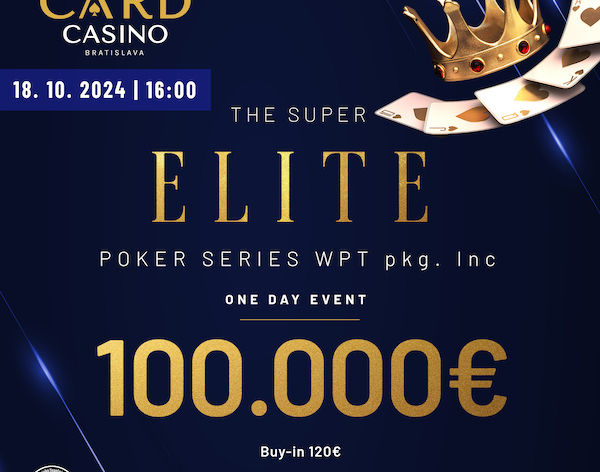 Vítejte v novém Card Casinu! Páteční "jednodňovka" s garancí €100.000!
