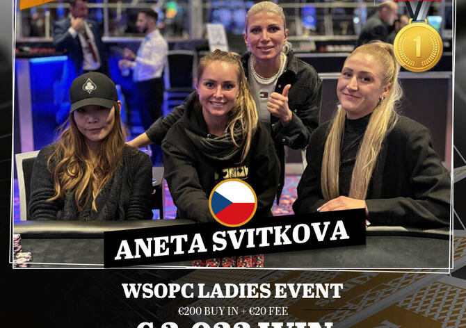 WSOPC: Každá výhra se počítá! Aneta Svitková šampionkou Ladies!