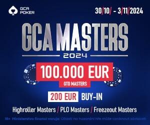 Grand Casino Aš: Ve středu začíná GCA Masters s celkovou garancí více než €150K!