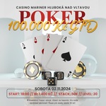 Casino Mariner: V sobotu v Hluboké nad Vltavou turnaj o 100.000 Kč