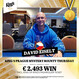 Hilton: David Eiselt na vlně kraloval ve čtvrtečním Mystery Bounty