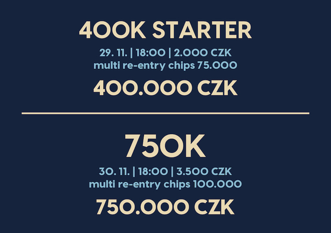 Rebuy Stars Plzeň: Deepstack Weekend v pátek a v sobotu v Rebuy Stars Area na Borech