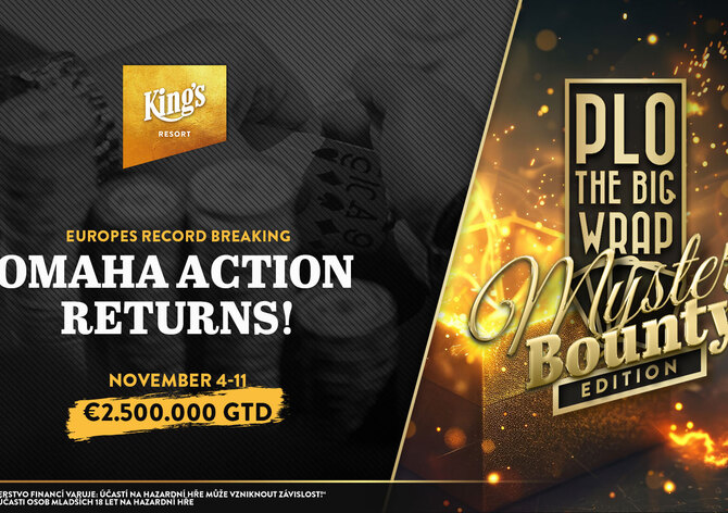 High Stakes PLO se vrací na Rozvadov! The Big Wrap Festival garantuje €2.500.000