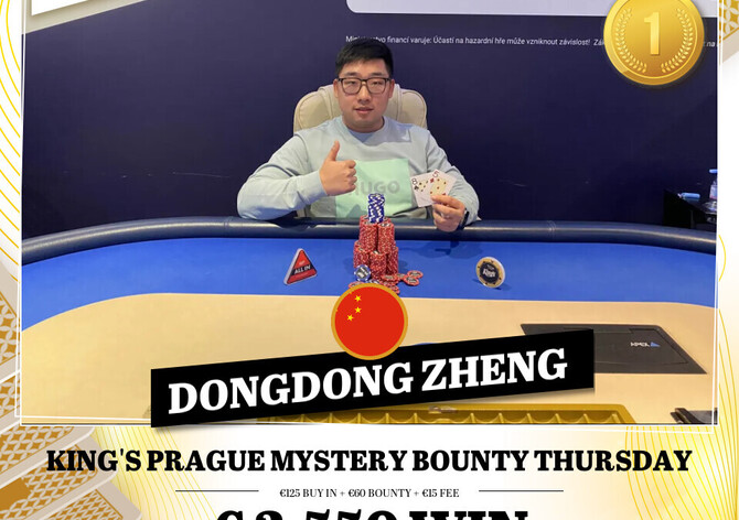 Hilton: V King&#039;s Prague Mystery Bounty eventu skončil Radek Sup třetí.