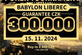 Liberecký Babylon nabídne v pátek bitvu minimálně o 300.000 Kč GTD!