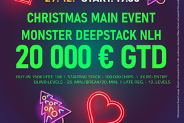 Petrovice: Vánoční Main Event (27.12.) nabídne garanci 500.000 Kč!