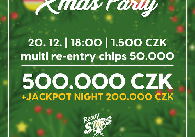 Rebuy Stars Kladno: V pátek na Kladně Xmas Party s garancí 500.000 Kč