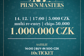Rebuy Stars Plzeň: V sobotu na Borech Pilsen Masters 1.000.000 Kč GTD!
