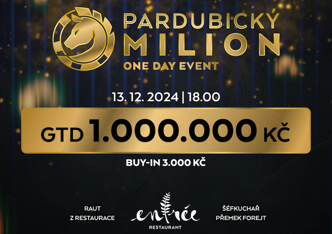 G4G: V pátek Pardubický Milion, v Olomouci Mystery Night a Bounty Hunter Special