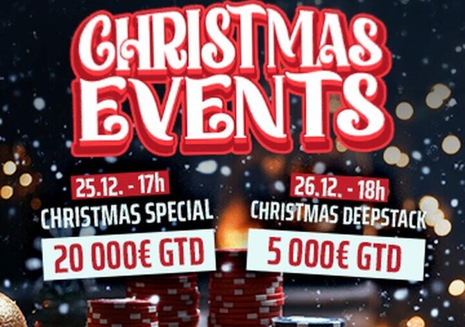 Grand Casino Aš: Dnes na západě Čech o €20.000 GTD, do neděle jednodenní vánoční turnaje