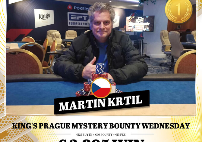 Hilton: Středeční Mystery Bounty ovládl Martin Krtil