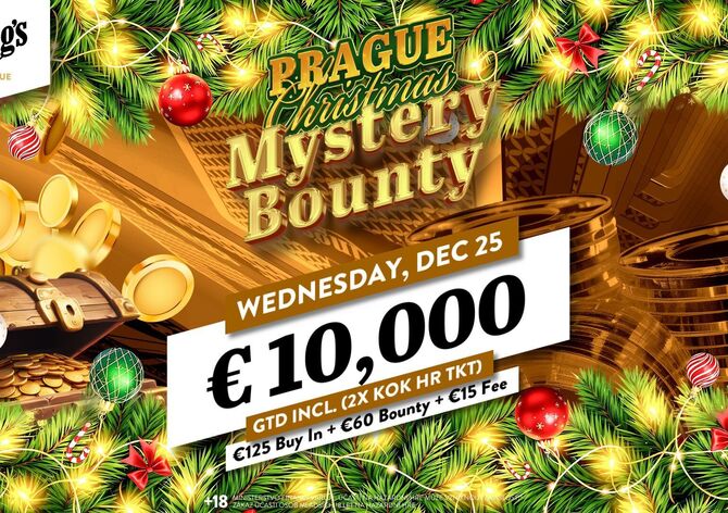 Hilton: Vánoční týden nabídne Christmas Mystery Bounty a flight Czech Poker Masters