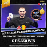 King&#039;s: Titul z Main Eventu EPO €1M GTD míří do Rumunska