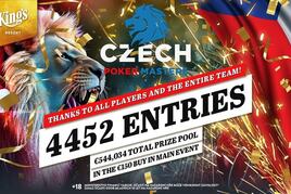 King&#039;s: Miloslav Bareš vede finálovou sestavu výrazně přebraného Czech Poker Masters