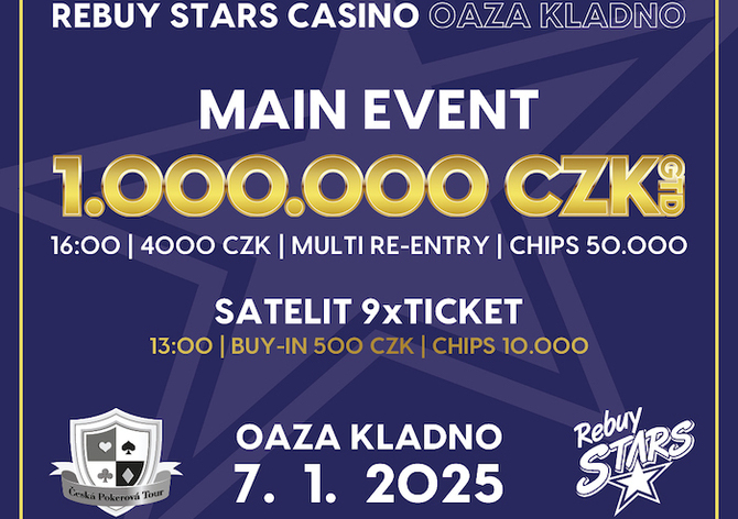 RS OAZA Kladno: Nová sezóna ČPT startuje milionovým turnajem už v úterý