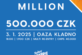 Rebuy Stars Kladno: Půlmilionový turnaj plus Jackpot Night v pátek na Kladně