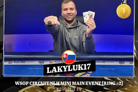 King&#039;s WSOPC: Prsten z Mini Main Eventu pro &quot;LakyLuka&quot; bronz pro Šimona Fialu
