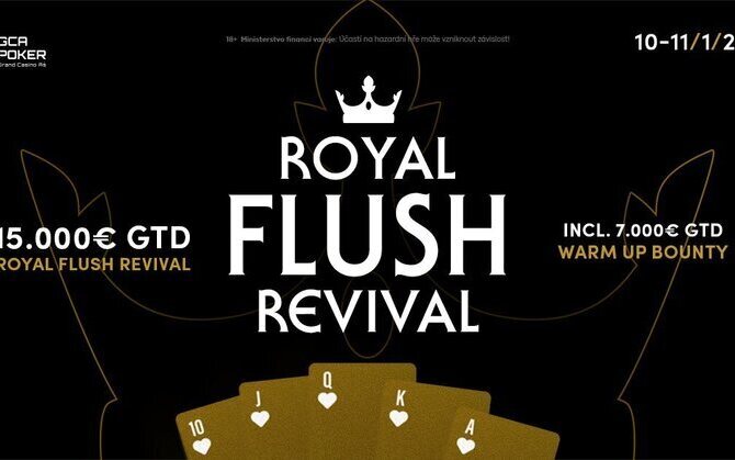 Grand Casino Aš: Víkend ve znamení Royal Flush Revival €15K GTD