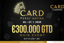 Card Casino Šamorín: Dnes začíná Card Poker Series s garancí €300K!