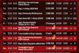 Deepstack prodloužený víkend v rozvadovském King&#039;s garantuje přes €50.000 v prizepoolech!
