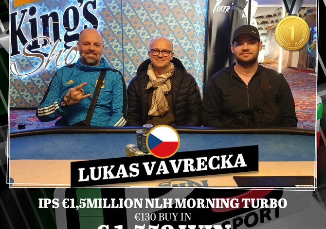 King's IPS: Dominik Chmiel postoupil v Mystery Bounty, Lukáš Vavřečka vyhrál Morning Turbo event