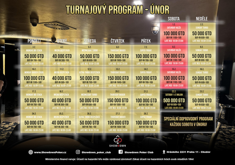 program únor