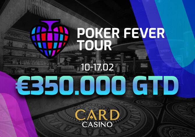 Card Casino Šamorín: Od úterý startuje v Cardu Poker Fever Tour