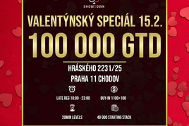 Showdown: Sobotní Valentýnský speciál o 100.000 Kč GTD