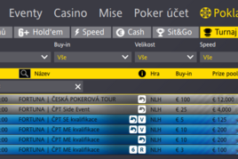 Fortuna | Hraj ČPT Online jen za €0,5 nebo dokonce zcela zdarma! Tři přímé kvaldy každý den!