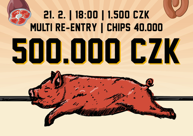 RS Kladno: Jackpot Night se zabijačkou a pokerem o 500.000 Kč už v pátek!