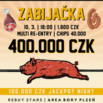 Rebuy Stars Plzeň Area: Zabijačka s turnajem o 400.000 Kč v pondělí na Borech