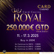 Card Casino Šamorín: Ve středu startuje v Cardu Royal Main Event €250K GTD
