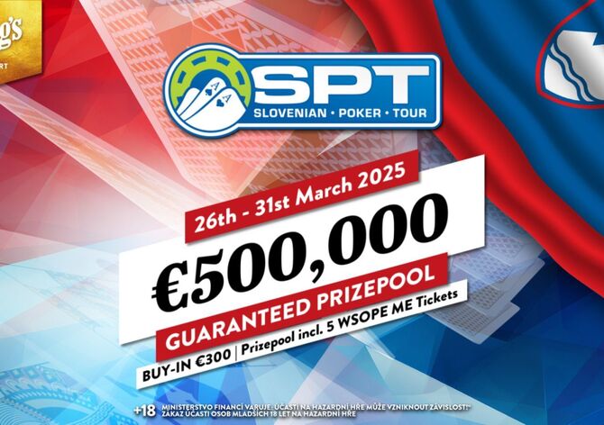 King&#039;s: Od středy se na Rozvadově rozjede festival Slovenian Poker Tour s Main Eventem €500K GTD